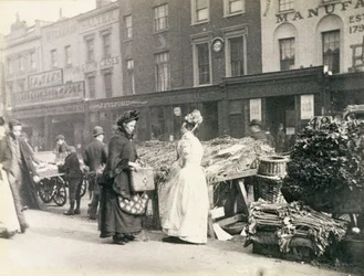 Vendedores ambulantes en Londres, The New Cut, 1893
